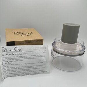 Pampered Chef Ice Cream Sandwich Maker #2485‎ NEW in Box w/ Instructions Retired